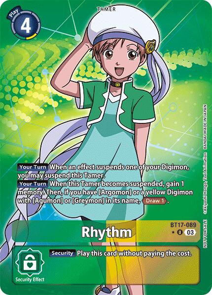 Rhythm [BT17-089] (Box Promotion Pack: Secret Crisis) [Secret Crisis] | Card Merchant Takapuna