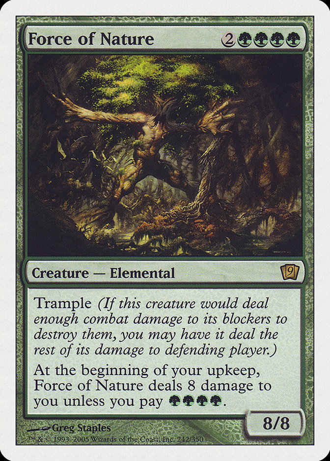 Force of Nature (9th Edition) [Oversize Cards] | Card Merchant Takapuna