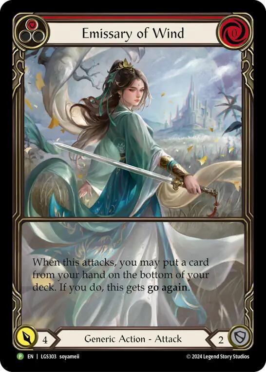 Emissary of Wind [LGS303] (Promo)  Rainbow Foil | Card Merchant Takapuna