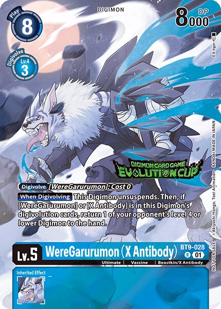 WereGarurumon (X Antibody) [BT9-028] (2024 Evolution Cup) [X Record Promos] | Card Merchant Takapuna