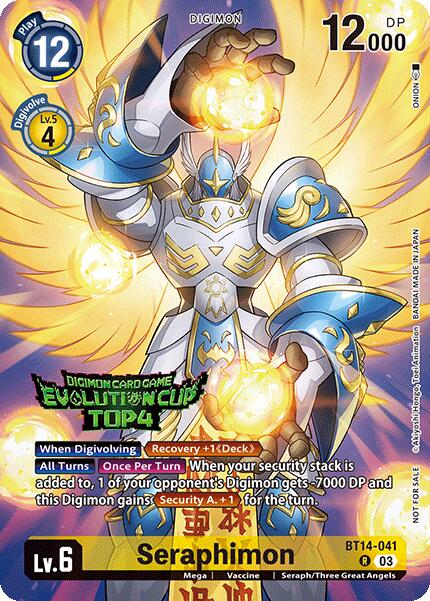 Seraphimon [BT14-041] (2024 Evolution Cup Top 4) [Blast Ace] | Card Merchant Takapuna