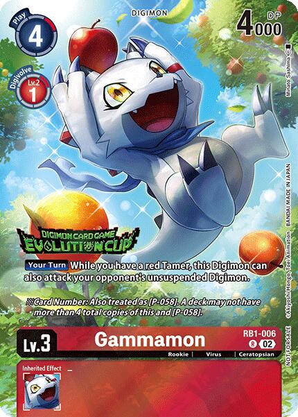 Gammamon [RB1-006] (2024 Evolution Cup) [Resurgence Booster] | Card Merchant Takapuna