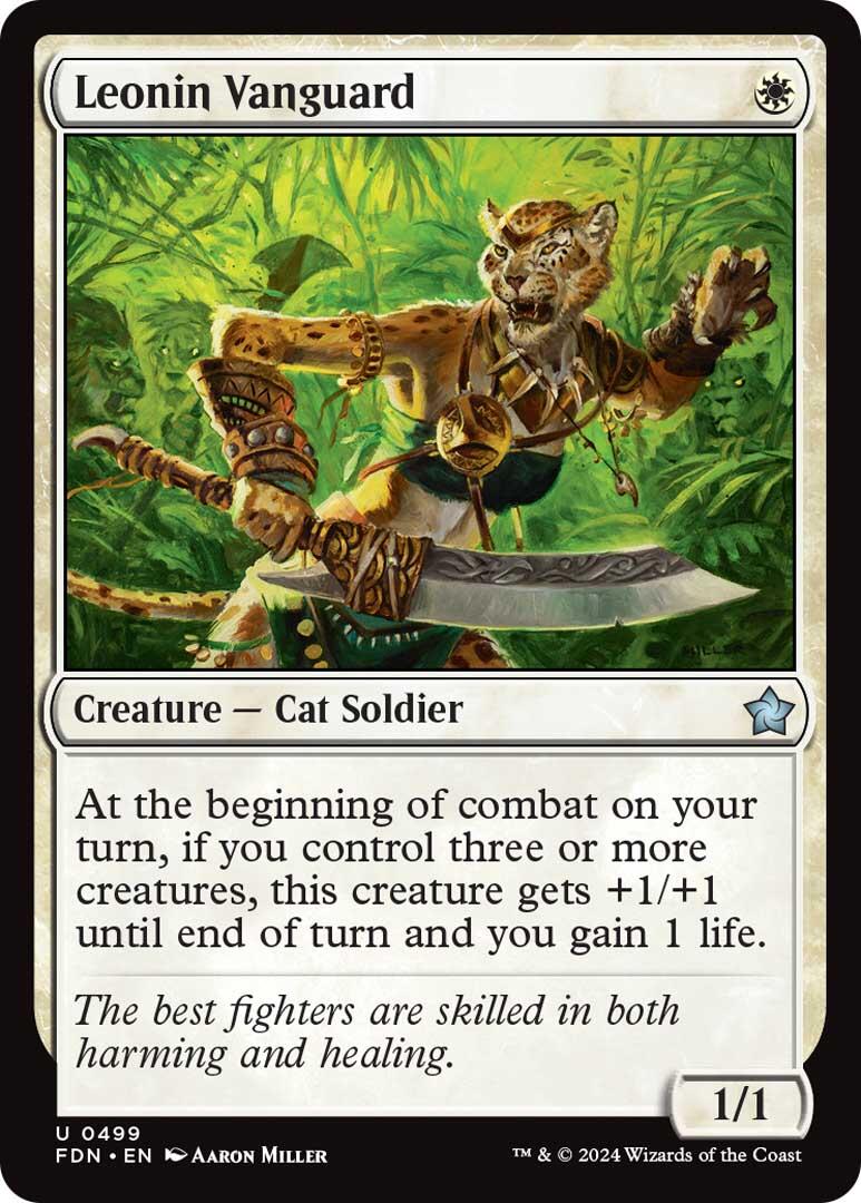 Leonin Vanguard [Foundations] | Card Merchant Takapuna