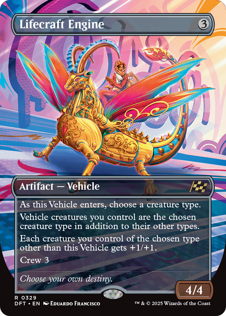 Lifecraft Engine (Borderless) [Aetherdrift] | Card Merchant Takapuna