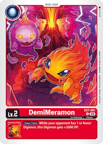 DemiMeramon [EX7-001] [Digimon LIBERATOR] | Card Merchant Takapuna