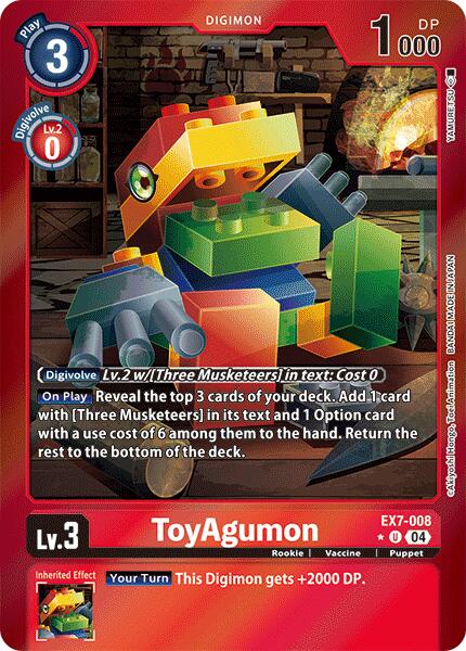 ToyAgumon [EX7-008] - EX7-008 (Foil) [Digimon LIBERATOR] | Card Merchant Takapuna