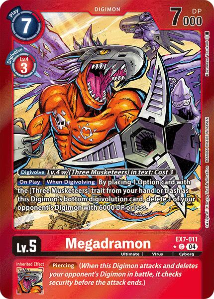 Megadramon [EX7-011] (Foil) [Digimon LIBERATOR] | Card Merchant Takapuna