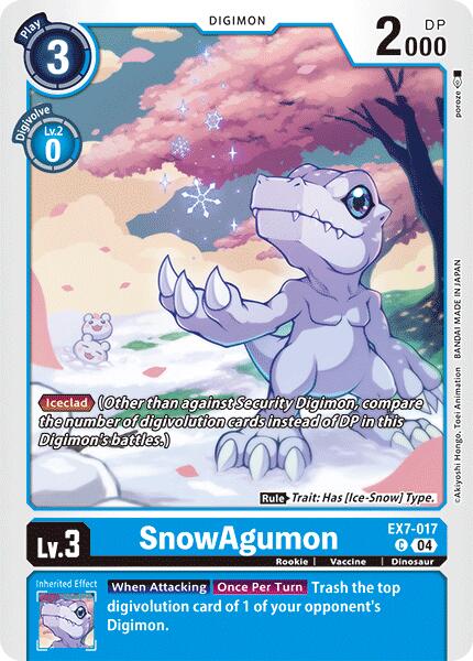 SnowAgumon [EX7-017] [Digimon LIBERATOR] | Card Merchant Takapuna