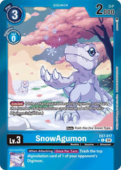 SnowAgumon [EX7-017] (Foil) [Digimon LIBERATOR] | Card Merchant Takapuna