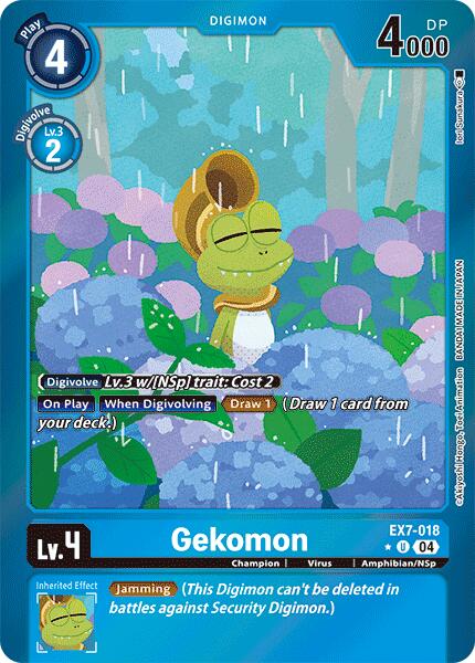 Gekomon [EX7-018] (Foil) [Digimon LIBERATOR] | Card Merchant Takapuna