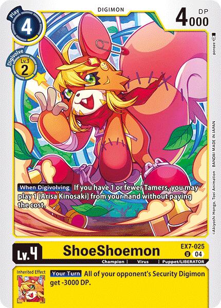 ShoeShoemon [EX7-025] [Digimon LIBERATOR] | Card Merchant Takapuna