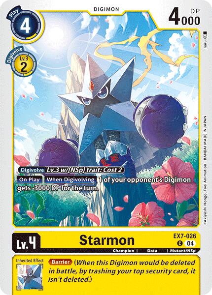 Starmon [EX7-026] [Digimon LIBERATOR] | Card Merchant Takapuna