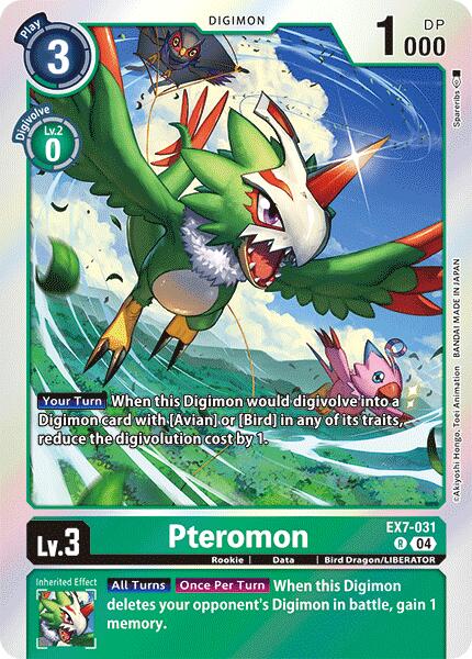 Pteromon [EX7-031] [Digimon LIBERATOR] | Card Merchant Takapuna