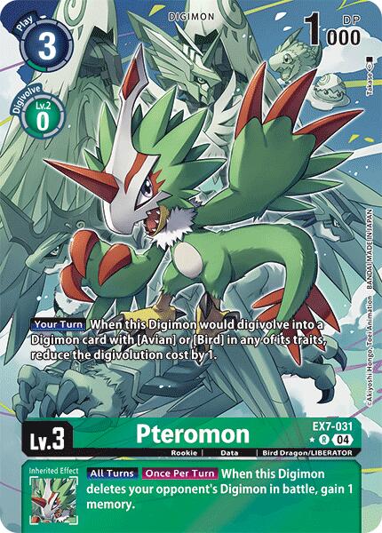 Pteromon [EX7-031] (Alternate Art) [Digimon LIBERATOR] | Card Merchant Takapuna