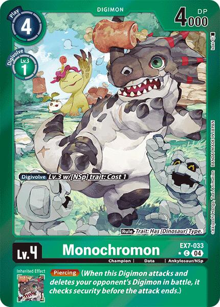 Monochromon [EX7-033] (Foil) [Digimon LIBERATOR] | Card Merchant Takapuna