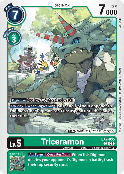 Triceramon [EX7-035] [Digimon LIBERATOR] | Card Merchant Takapuna