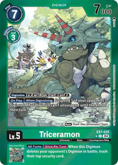 Triceramon [EX7-035] (Foil) [Digimon LIBERATOR] | Card Merchant Takapuna