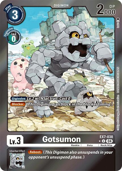 Gotsumon [EX7-038] (Foil) [Digimon LIBERATOR] | Card Merchant Takapuna