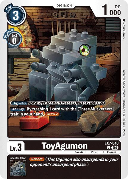 ToyAgumon [EX7-040] - EX7-040 [Digimon LIBERATOR] | Card Merchant Takapuna