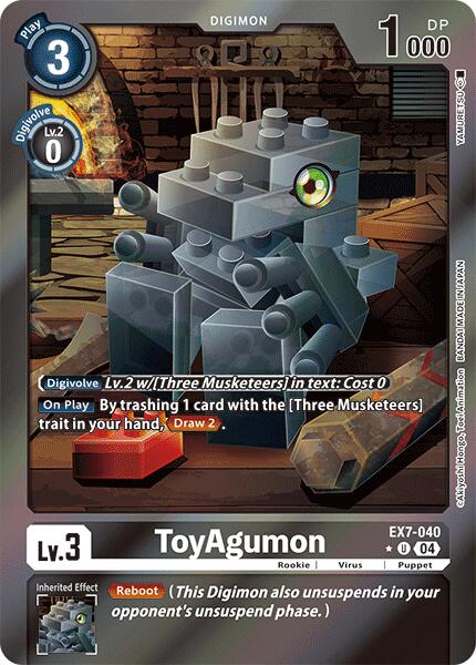 ToyAgumon [EX7-040] - EX7-040 (Foil) [Digimon LIBERATOR] | Card Merchant Takapuna