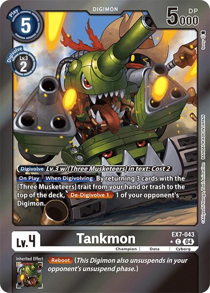 Tankmon [EX7-043] (Foil) [Digimon LIBERATOR] | Card Merchant Takapuna