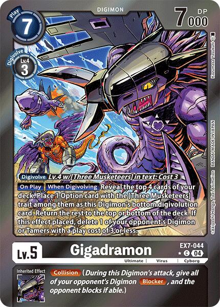 Gigadramon [EX7-044] (Foil) [Digimon LIBERATOR] | Card Merchant Takapuna