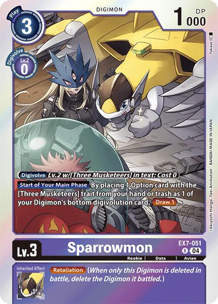 Sparrowmon [EX7-051] [Digimon LIBERATOR] | Card Merchant Takapuna