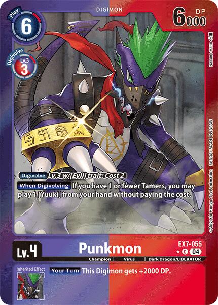 Punkmon [EX7-055] (Foil) [Digimon LIBERATOR] | Card Merchant Takapuna