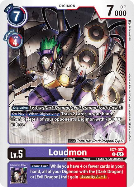 Loudmon [EX7-057] [Digimon LIBERATOR] | Card Merchant Takapuna