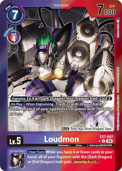 Loudmon [EX7-057] (Foil) [Digimon LIBERATOR] | Card Merchant Takapuna