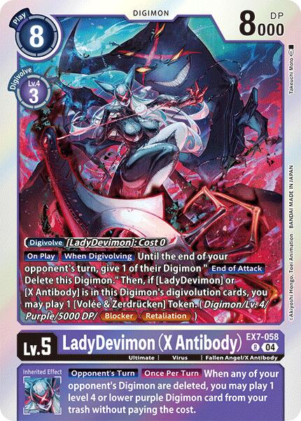 LadyDevimon [EX7-058] (X Antibody) [Digimon LIBERATOR] | Card Merchant Takapuna