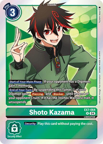 Shoto Kazama [EX7-064] [Digimon LIBERATOR] | Card Merchant Takapuna