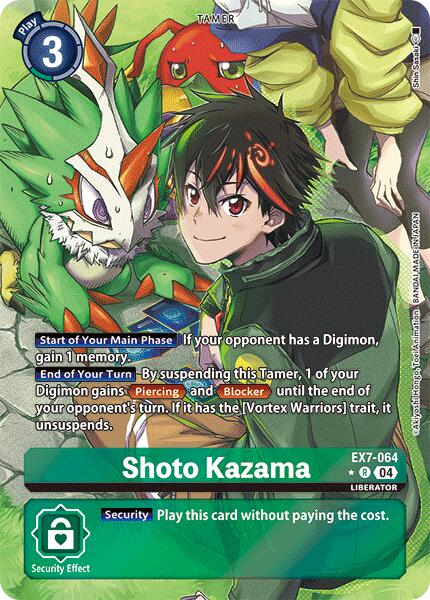 Shoto Kazama [EX7-064] (Alternate Art) [Digimon LIBERATOR] | Card Merchant Takapuna