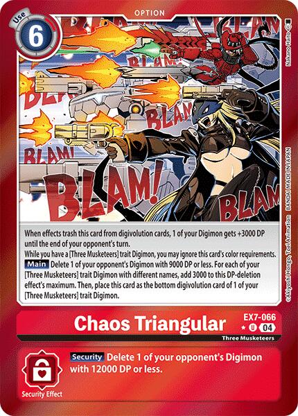 Chaos Triangular [EX7-066] (Foil) [Digimon LIBERATOR] | Card Merchant Takapuna