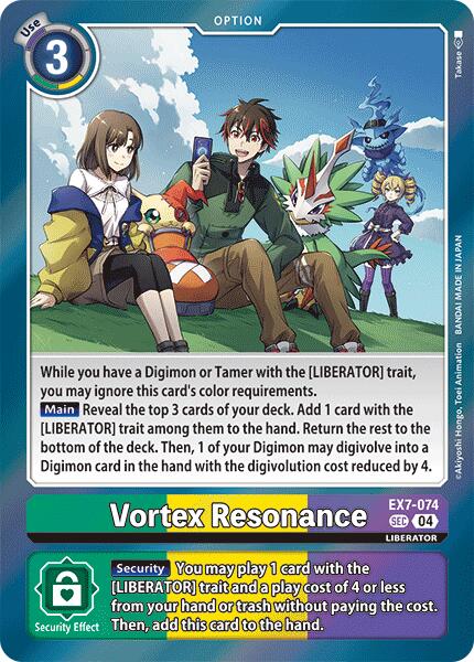 Vortex Resonance [EX7-074] [Digimon LIBERATOR] | Card Merchant Takapuna