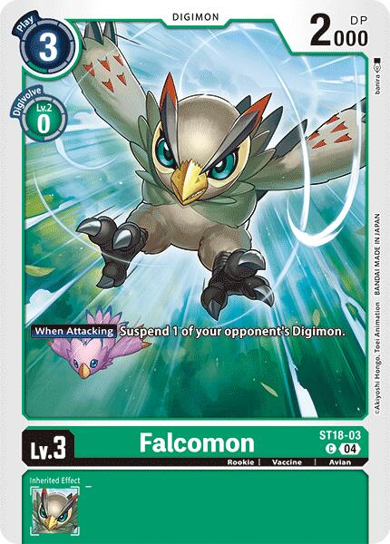 Falcomon [ST18-03] [Starter Deck: Guardian Vortex] | Card Merchant Takapuna