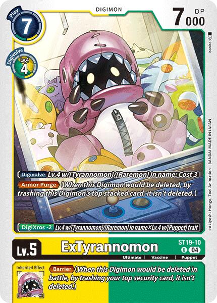 ExTyrannomon [ST19-10] [Starter Deck: Fable Waltz] | Card Merchant Takapuna