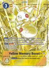 Yellow Memory Boost! [P-037] (Starter Deck 19 Exclusive) [Starter Deck: Fable Waltz Promos] | Card Merchant Takapuna