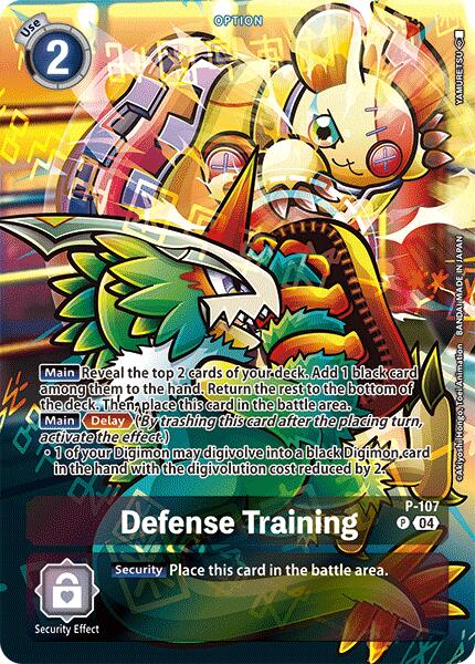 Defense Training [P-107] (Starter Deck 19 Exclusive) [Starter Deck: Fable Waltz Promos] | Card Merchant Takapuna