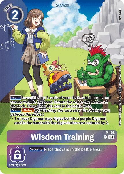 Wisdom Training [P-108] (Starter Deck 19 Exclusive) [Starter Deck: Fable Waltz Promos] | Card Merchant Takapuna