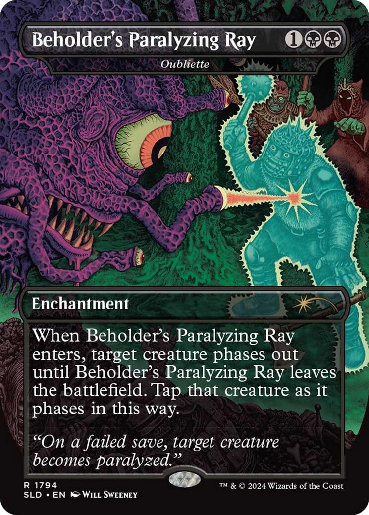 Beholder's Paralyzing Ray - Oubliette [Secret Lair Drop Series] | Card Merchant Takapuna