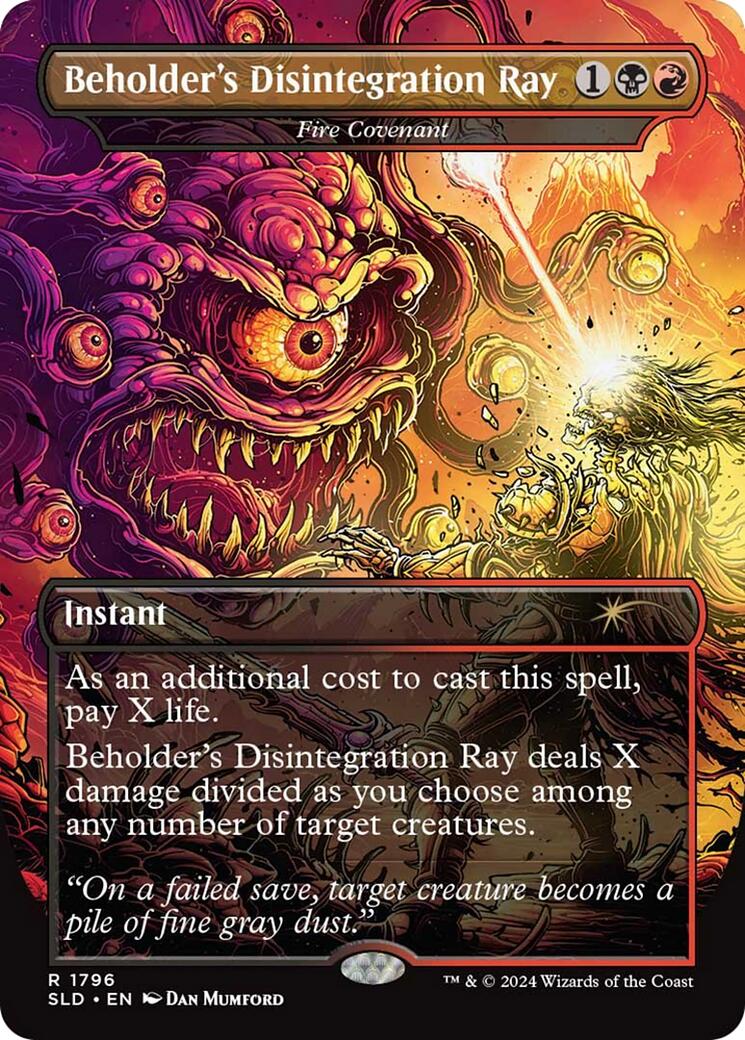 Beholder's Disintegration Ray - Fire Covenant [Secret Lair Drop Series] | Card Merchant Takapuna