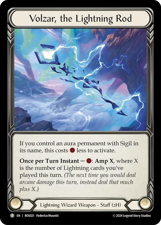 Volzar, the Lightning Rod [ROS021] (Rosetta)  Cold Foil | Card Merchant Takapuna