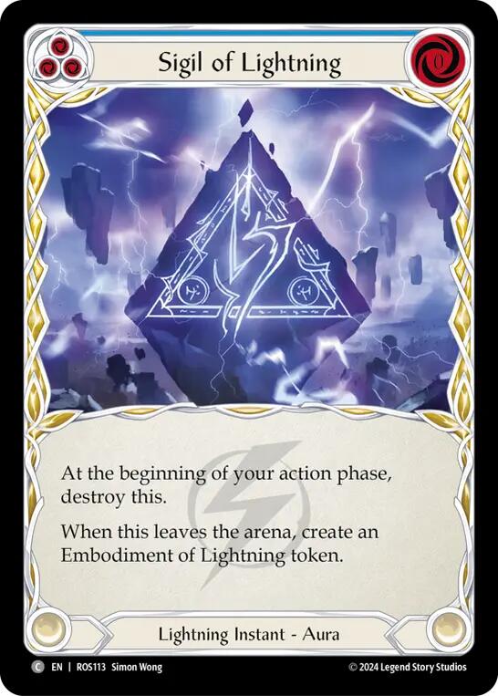 Sigil of Lightning [ROS113] (Rosetta) | Card Merchant Takapuna