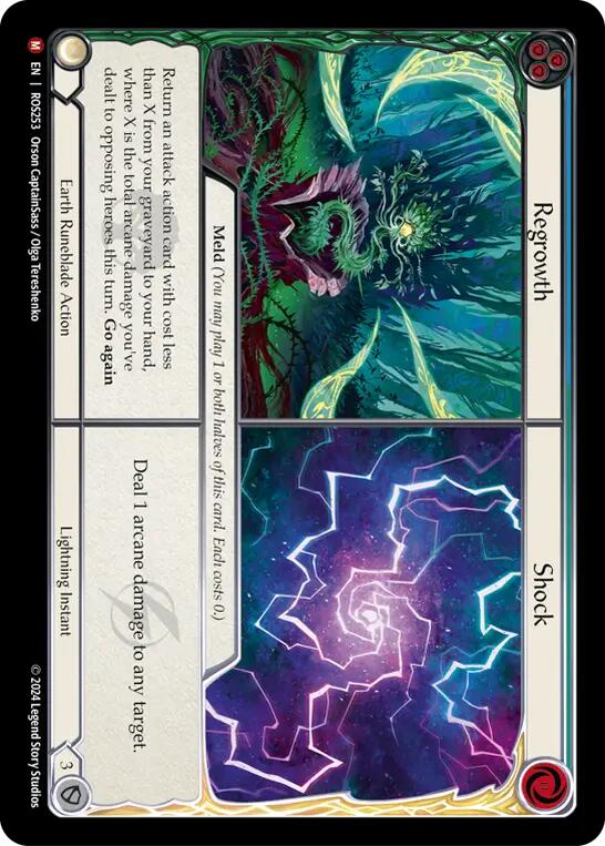 Regrowth // Shock [ROS253] (Rosetta) | Card Merchant Takapuna