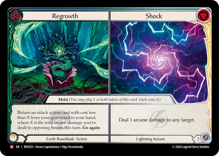 Regrowth // Shock [ROS253] (Rosetta)  Rainbow Foil | Card Merchant Takapuna