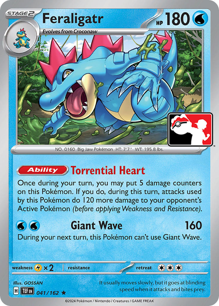 Feraligatr (041/162) [Prize Pack Series Five] | Card Merchant Takapuna