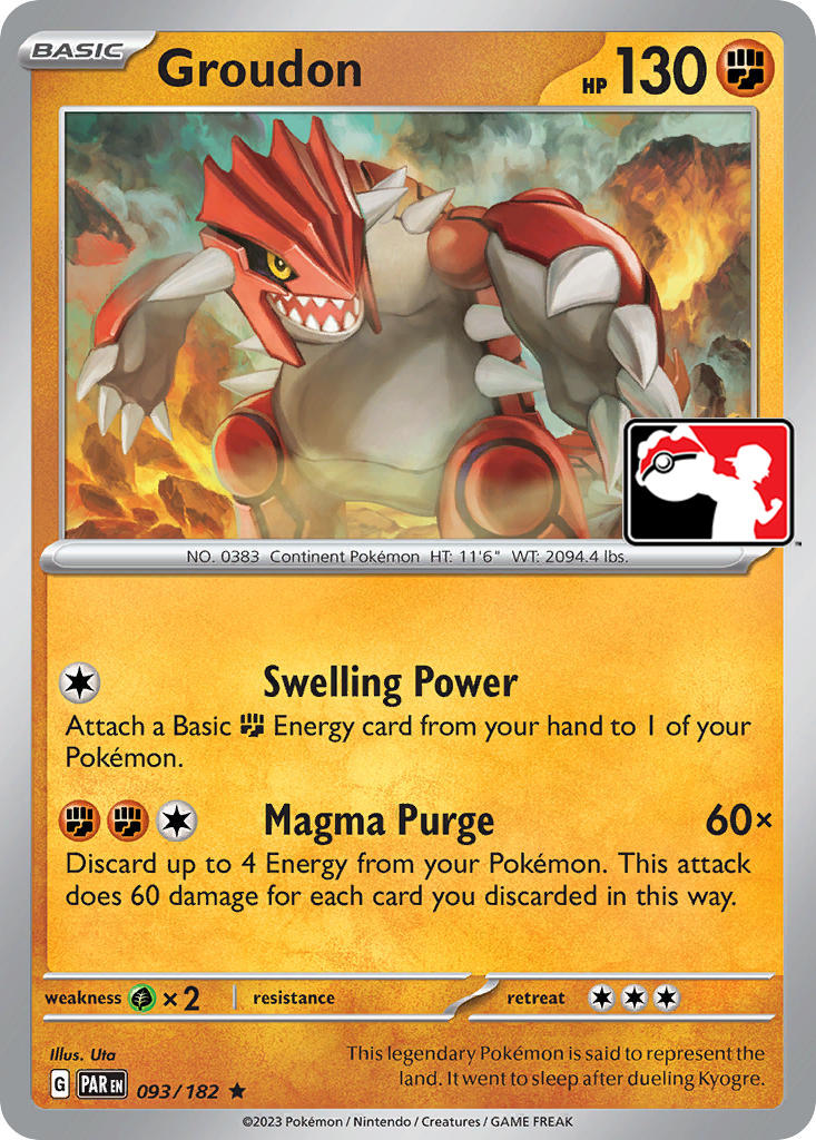 Groudon (093/182) [Prize Pack Series Five] | Card Merchant Takapuna