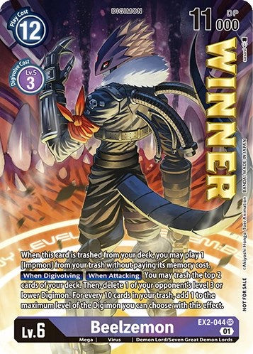 Beelzemon [EX2-044] (April 2023 Beelzemon Special) [Starter Deck: Beelzemon Advanced Deck Set Pre-Release Cards] | Card Merchant Takapuna