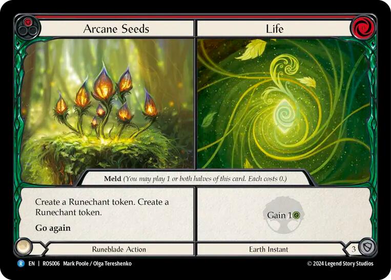 Arcane Seeds // Life [ROS006] (Rosetta)  Rainbow Foil | Card Merchant Takapuna